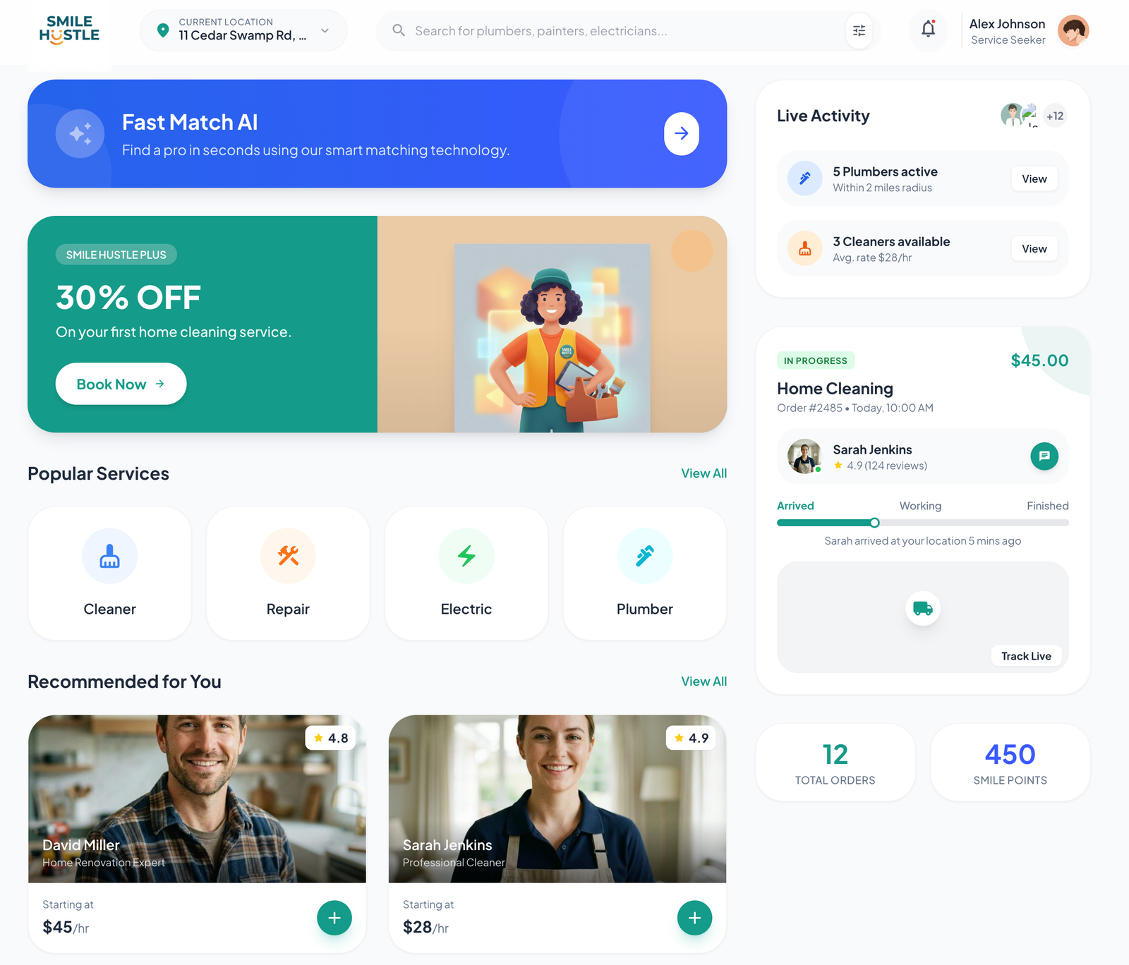Smile Hustle Dashboard